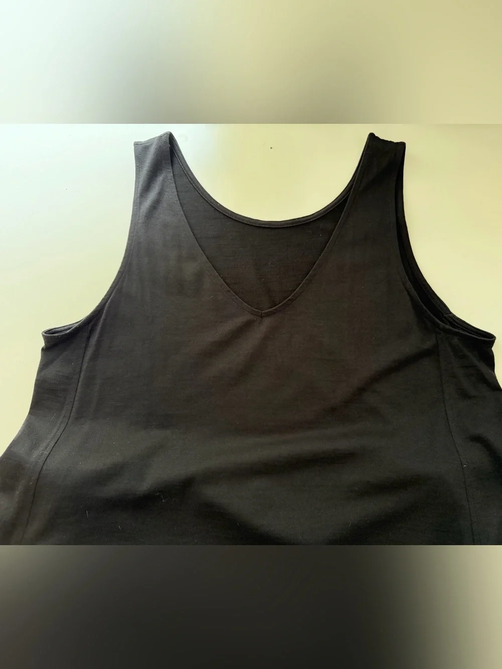wool& Black Reversible Sleeveless Dress - Picture 3 of 8